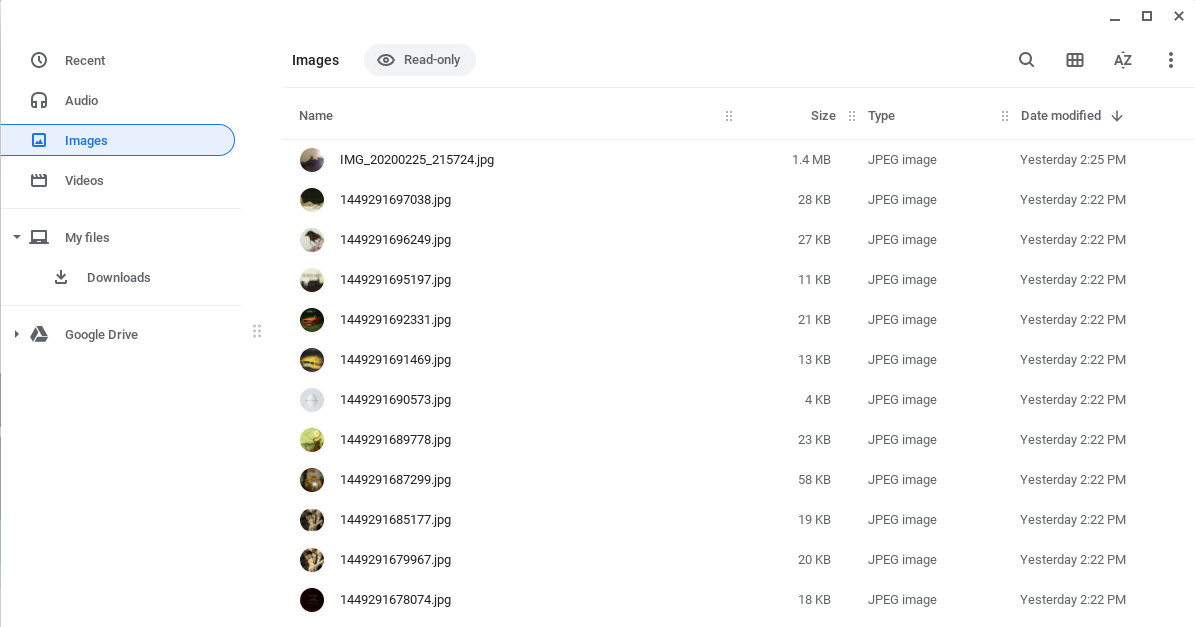 Images folder