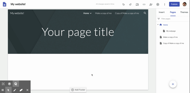 Organize_pages_-_Google_Sites.gif