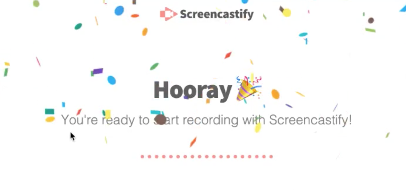 You're all set up!